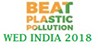 Logo of World Environment Day India 2018 website